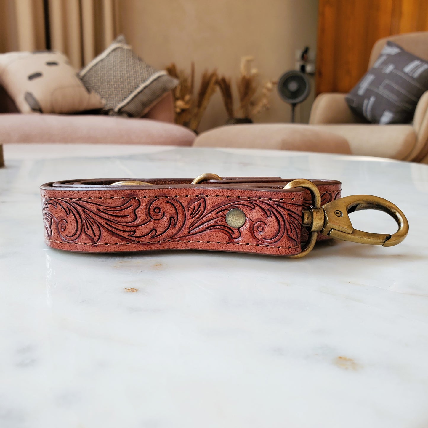 Completely Hand Tooled Western Laptop Tote