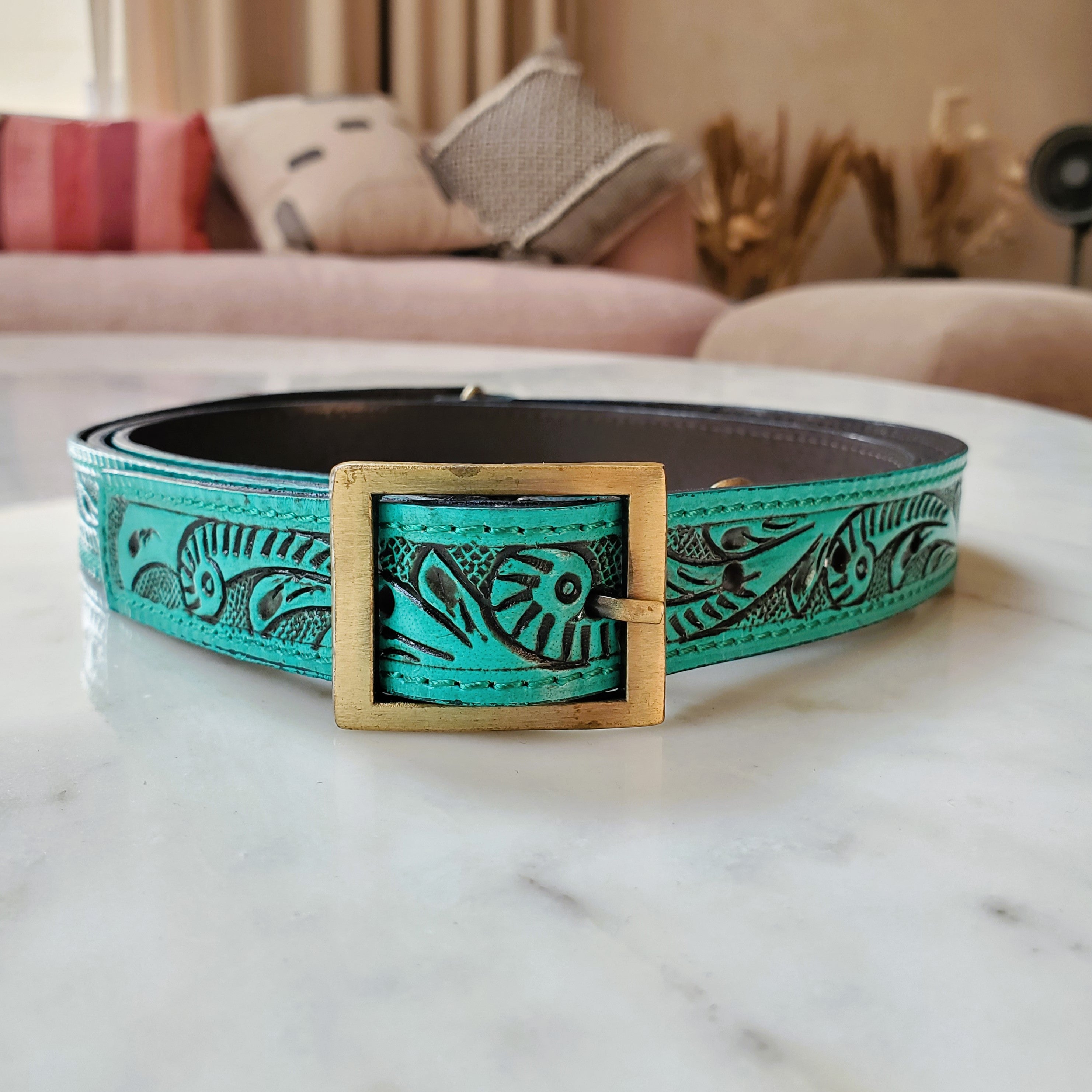Western Tooled Purse Sling