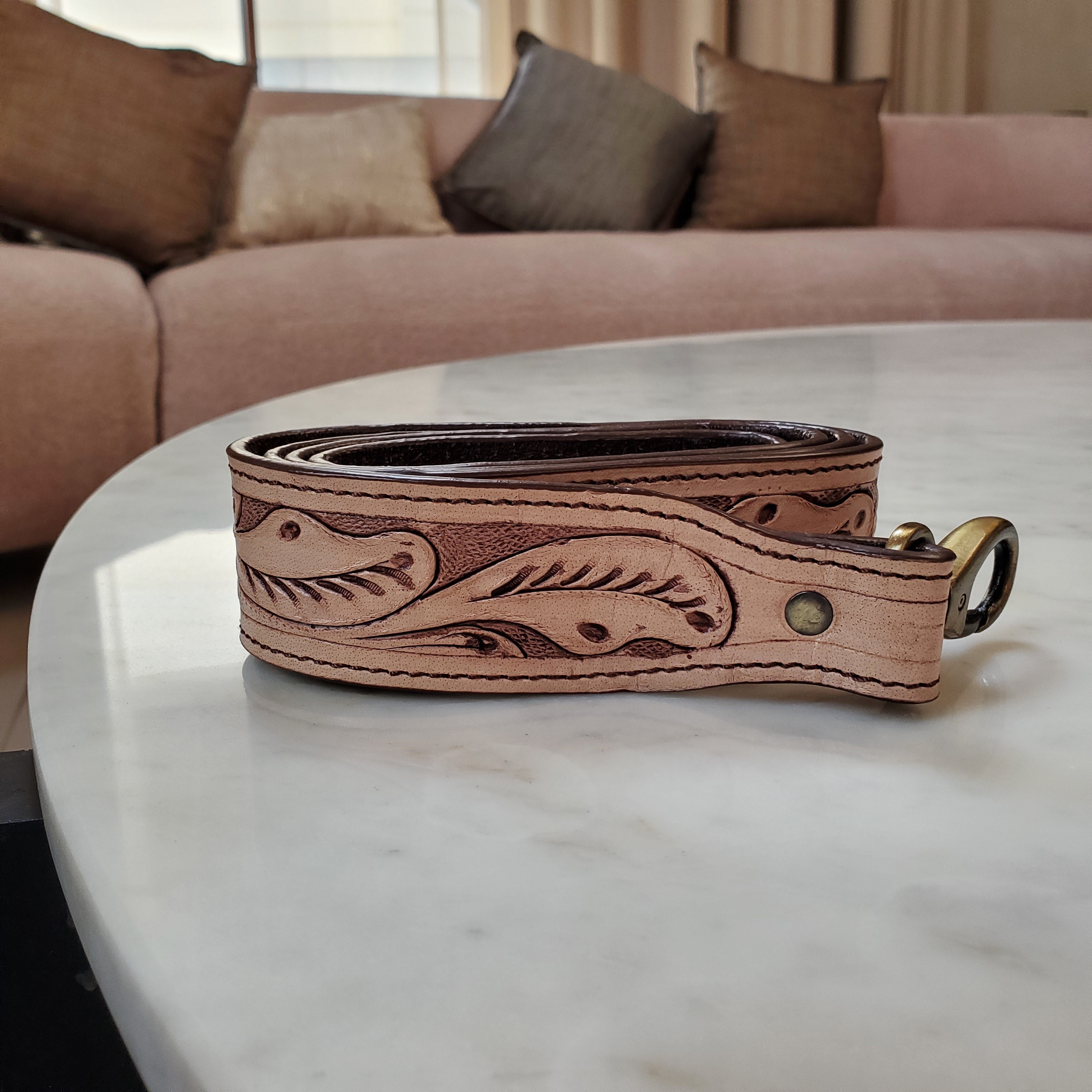 Western Hand Tooled Travel Weekender
