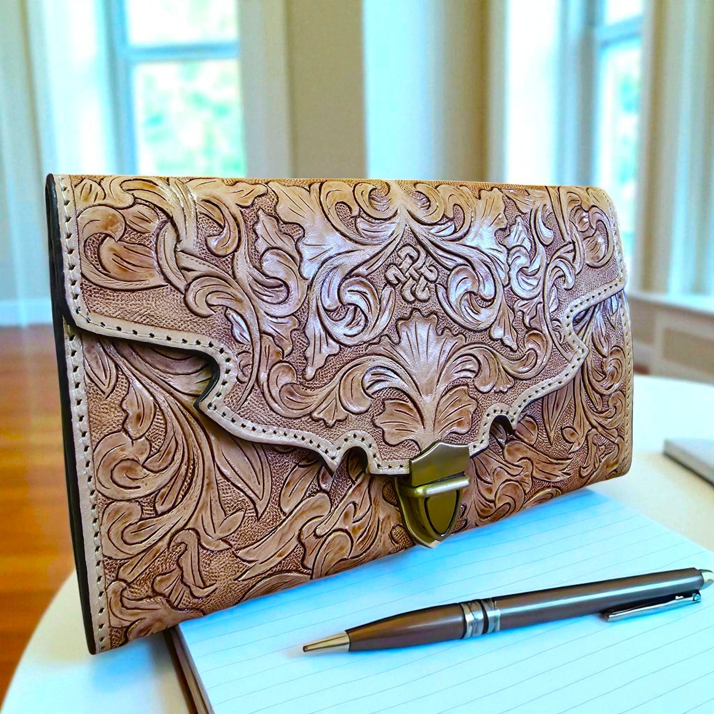 Western Tooled Clutch