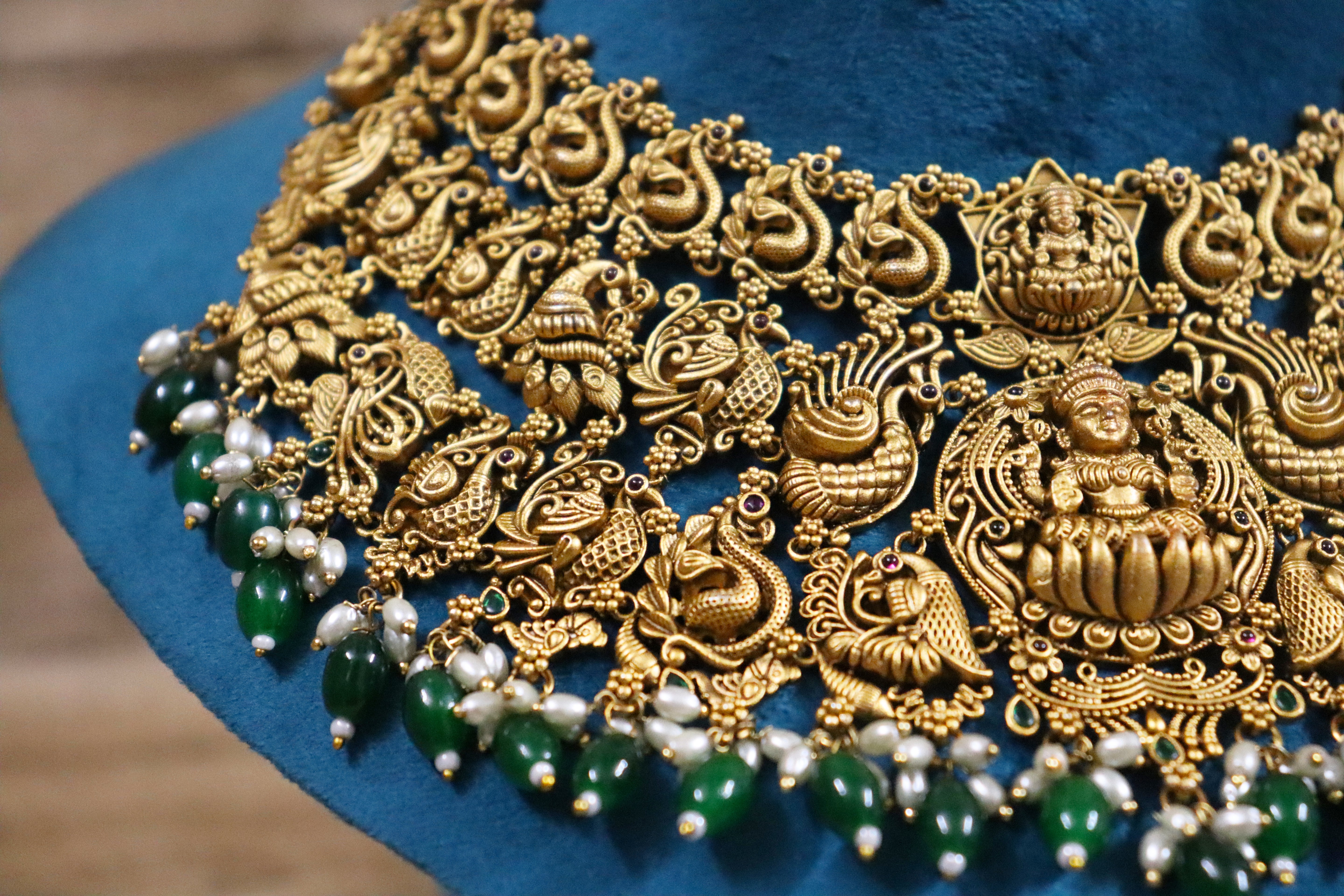 Long Temple Bridal Necklace