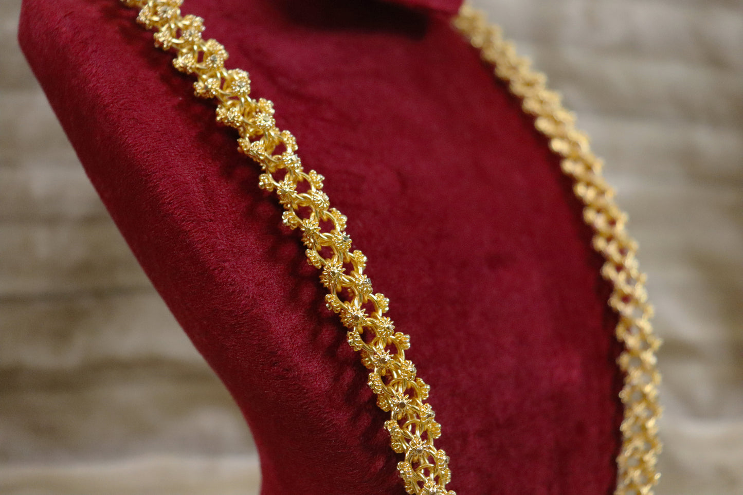 Parijat Floral Jaali Necklace