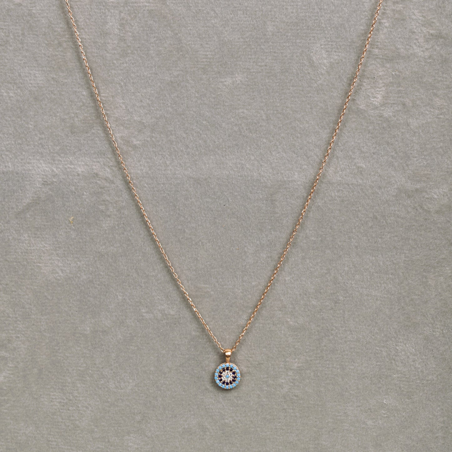 Evil Eye Rose gold Necklace