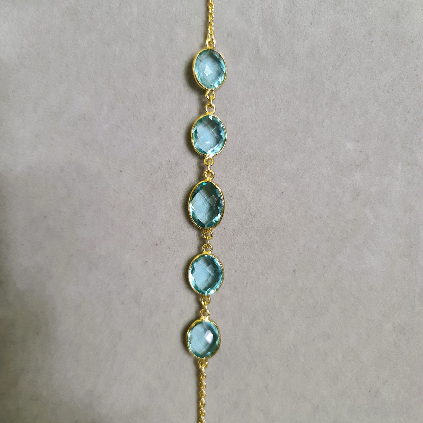Turquoise Natural Stone Crystal Bracelet