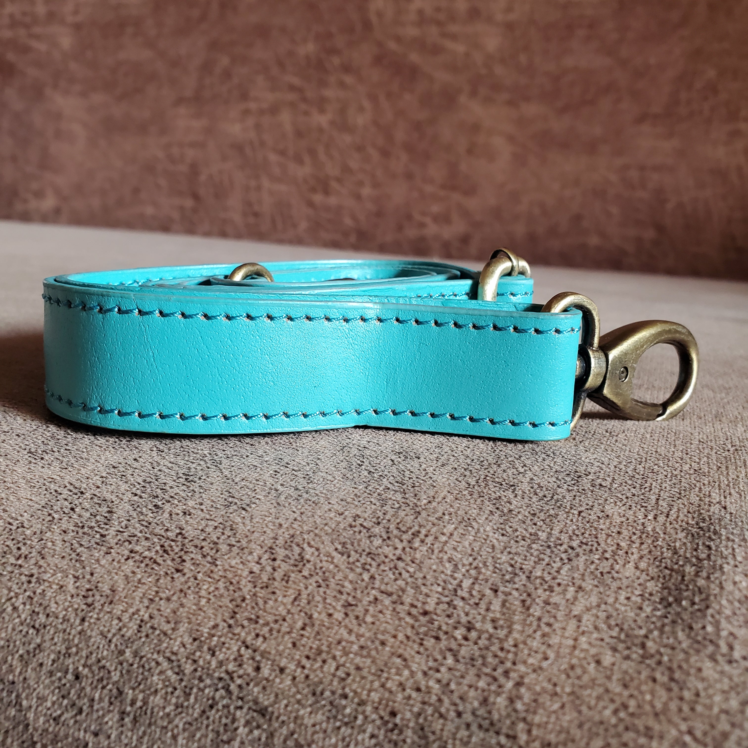 Hand Tooled Turquoise Floral Western Tote