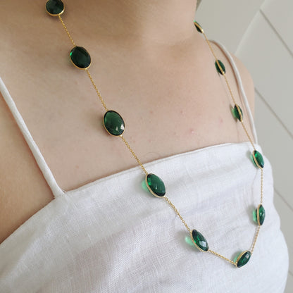 Green Onyx Natural Stone Necklace