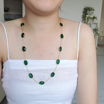 Green Onyx Natural Stone Necklace