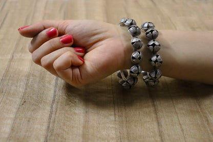 Ghunghroo Oxidized Bangle