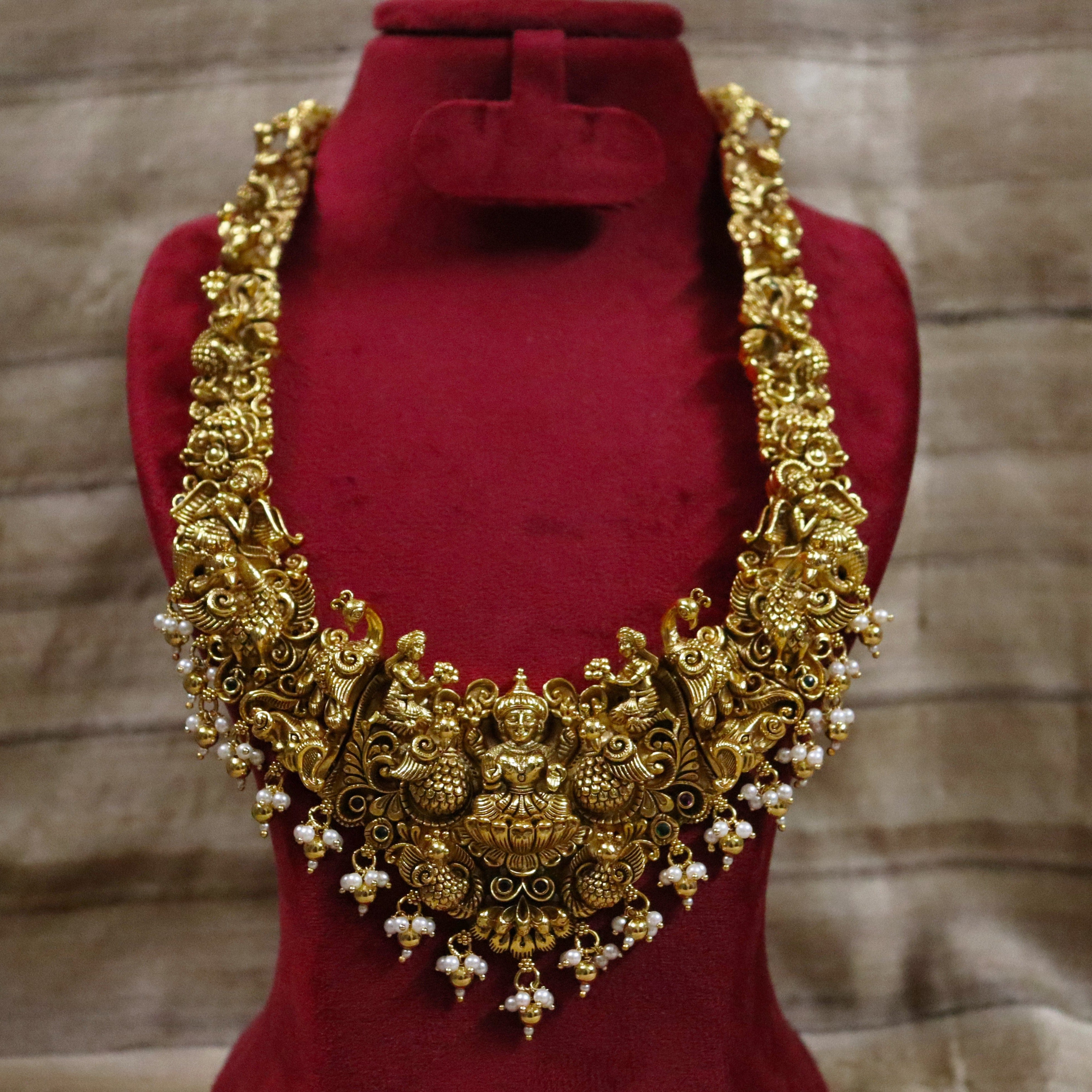 Long Temple Bridal Nagas Necklace