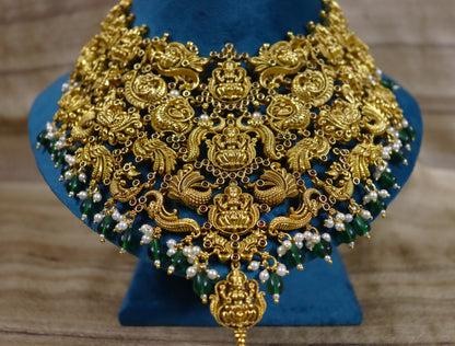 Temple Laxmi Flat Choker