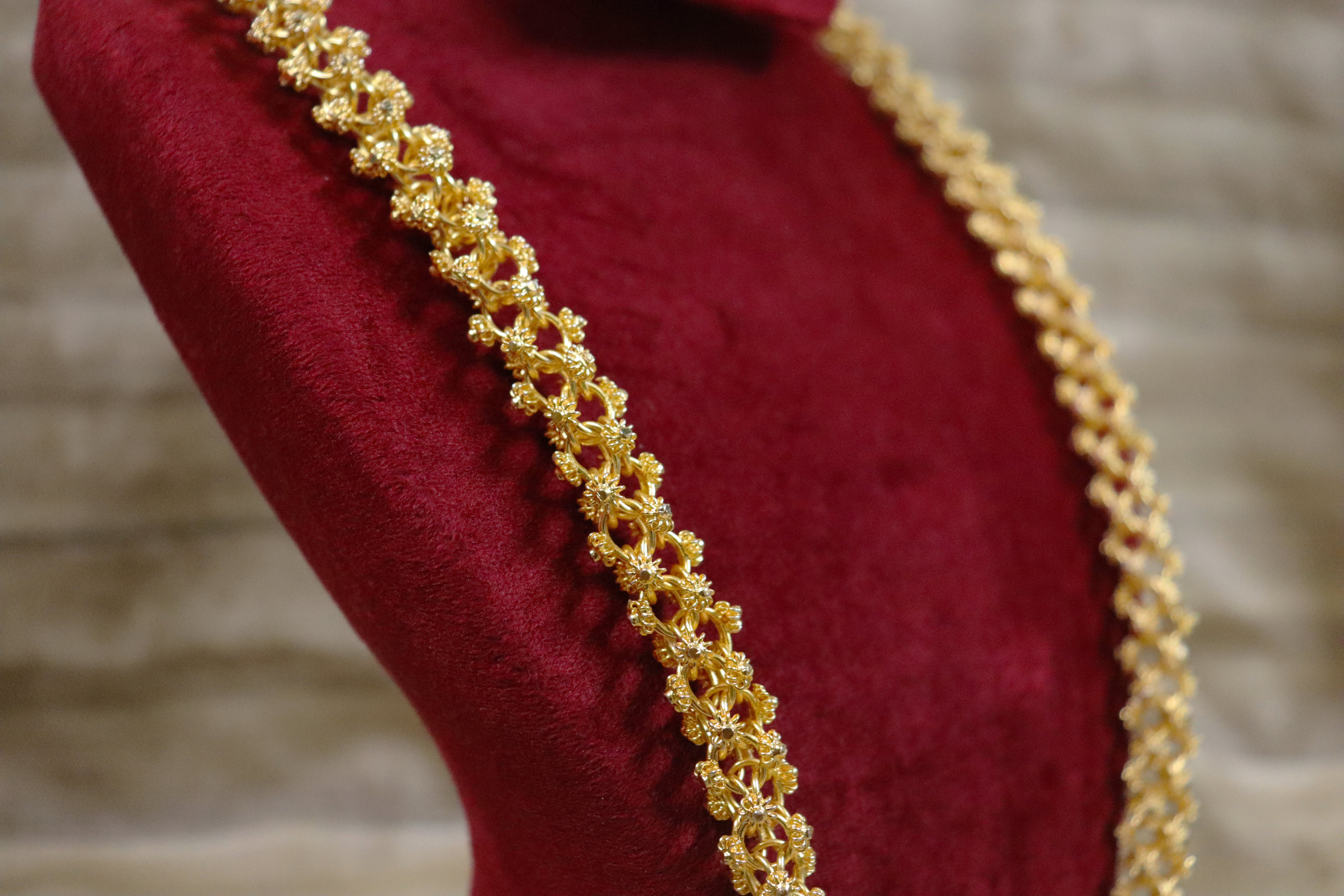 Parijat Floral Jaali Necklace