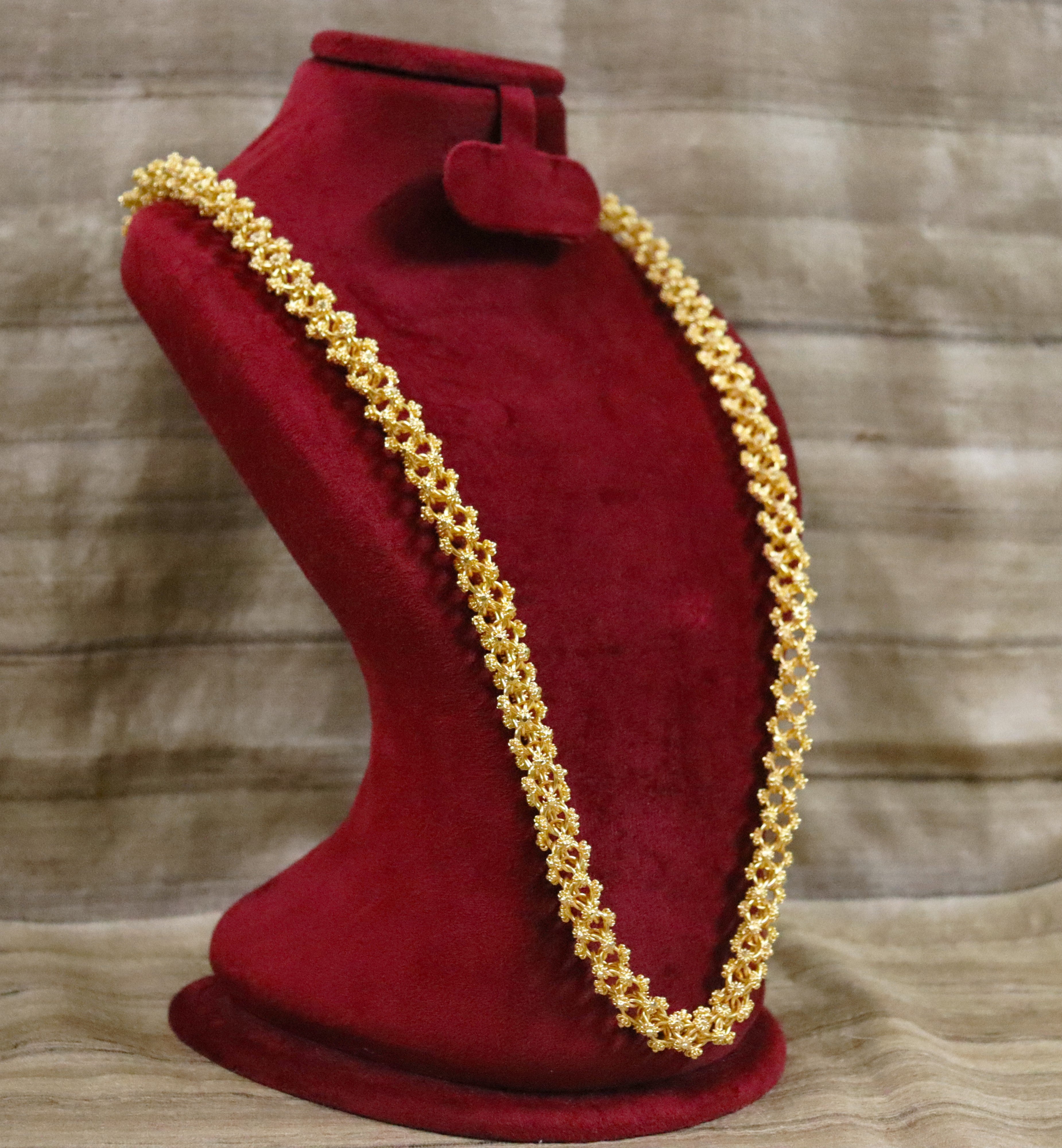 Parijat Floral Jaali Necklace