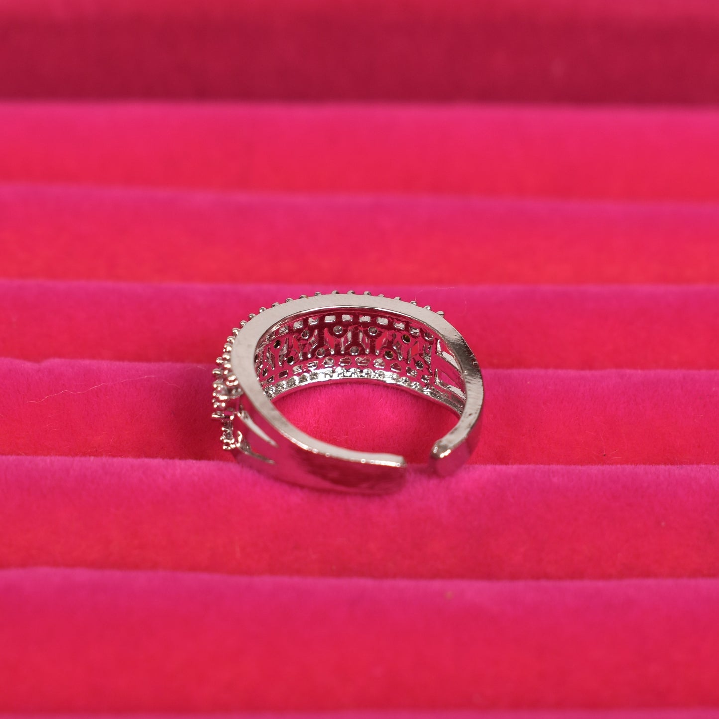Adjustable Cubic Zircon Ring