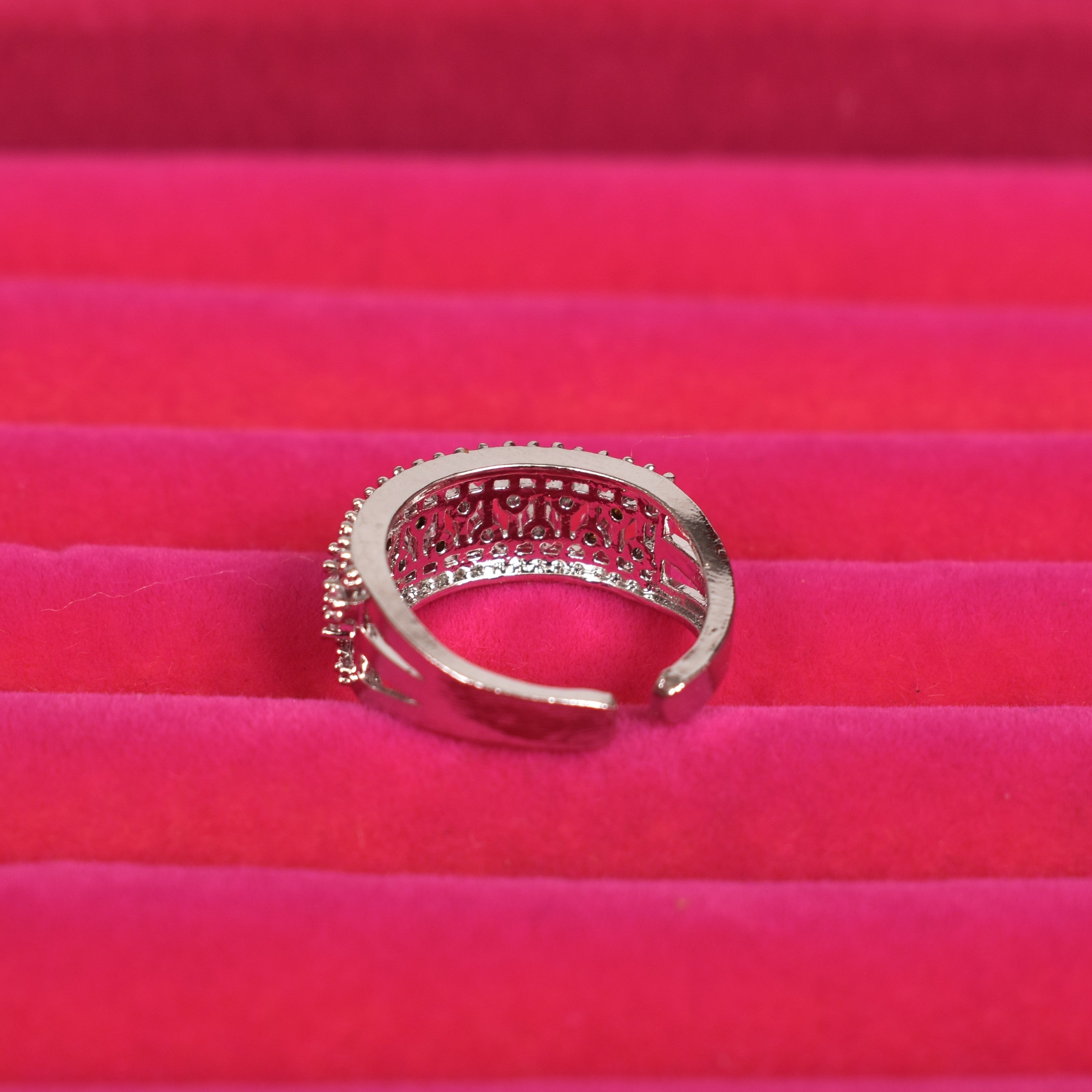 Adjustable Cubic Zircon Ring