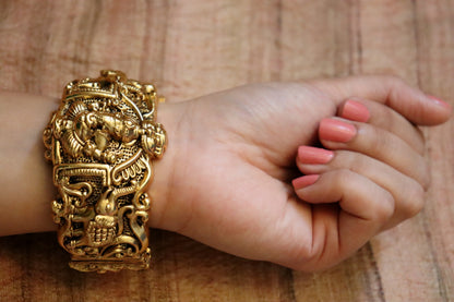 PRE ORDER - Ganesha Temple Kada Bracelet