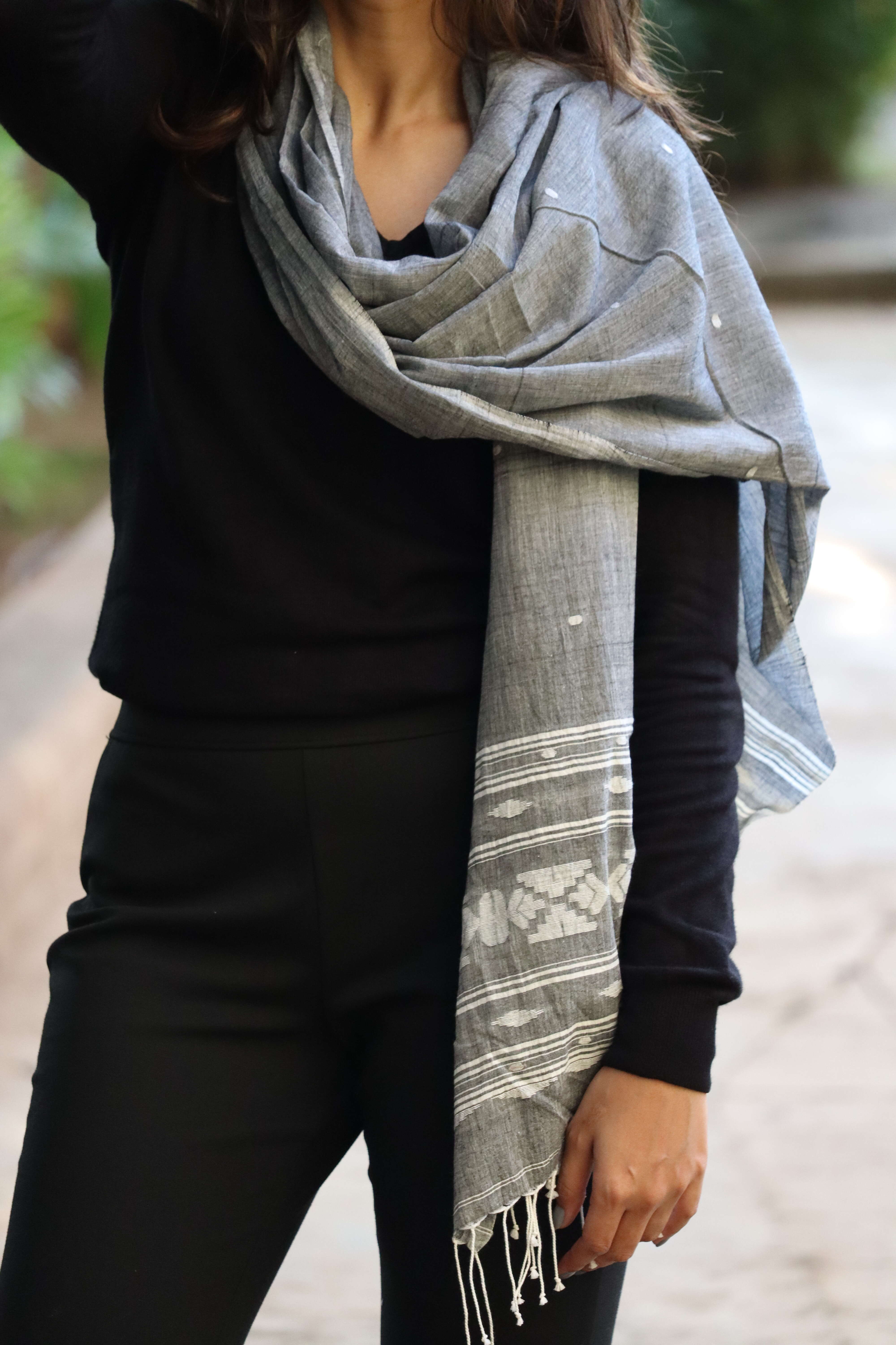 Handloom Jamdani stole