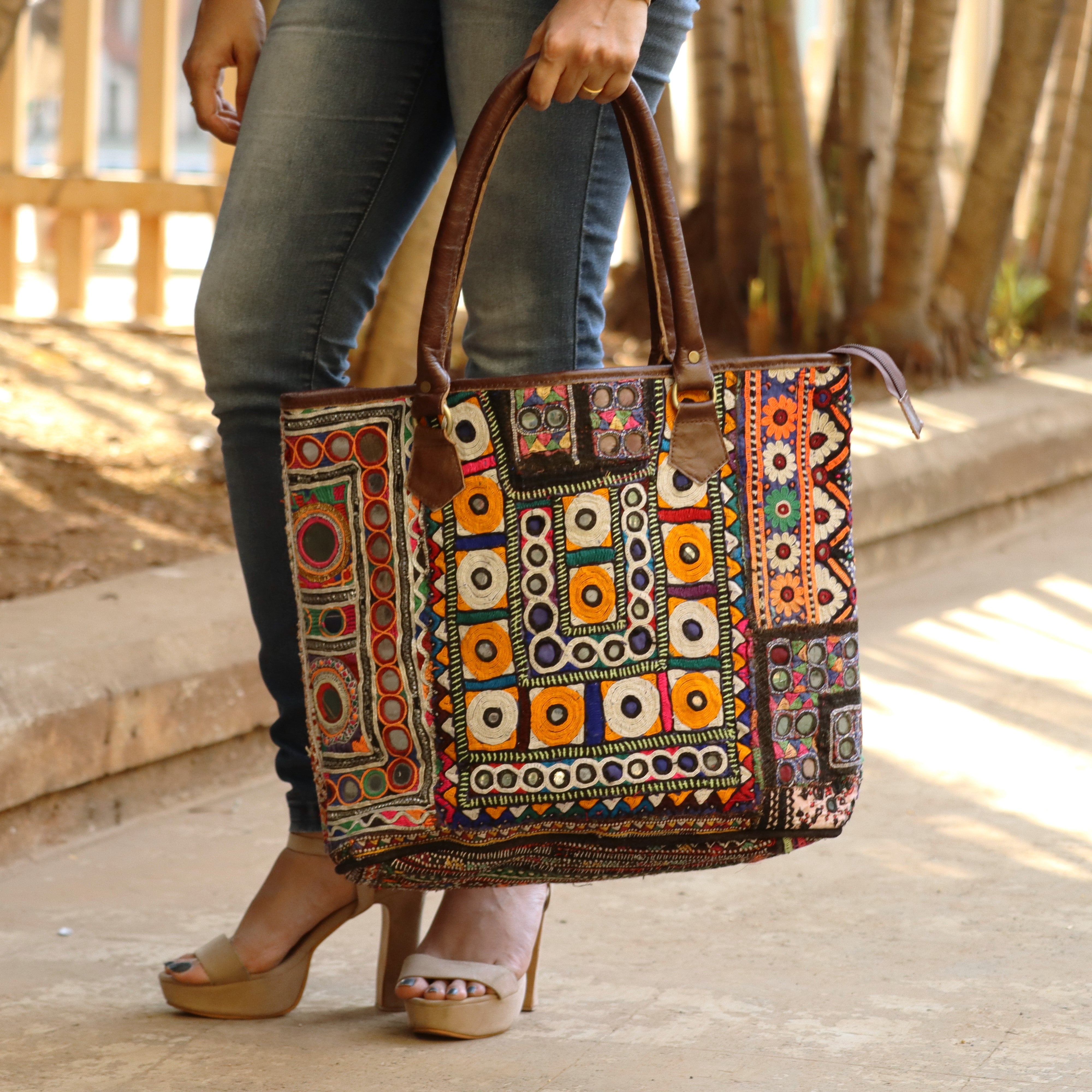 Bohemian Leather Shoulder Bag