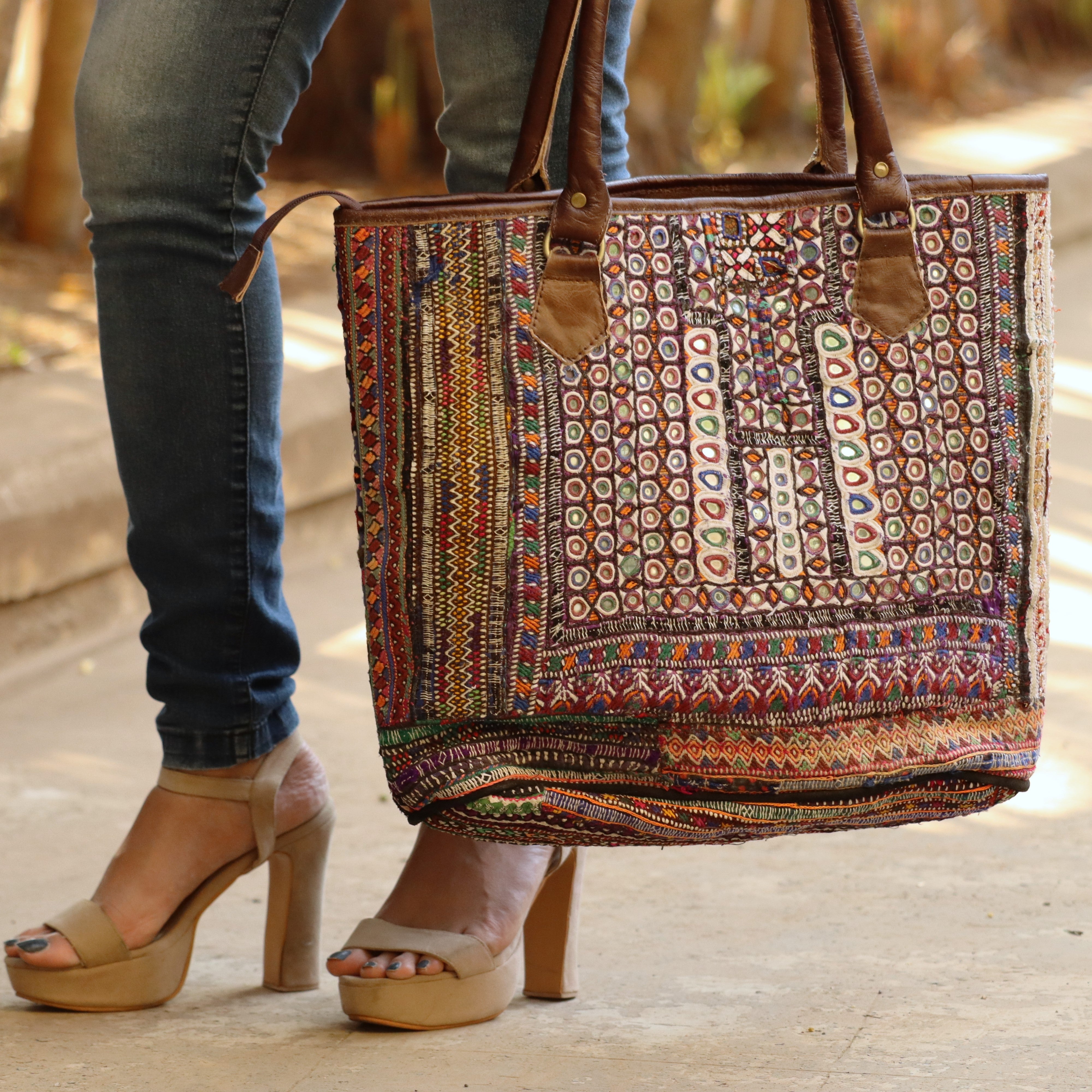 Bohemian Leather Shoulder Bag