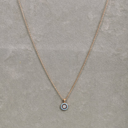 Evil Eye Rose gold Necklace