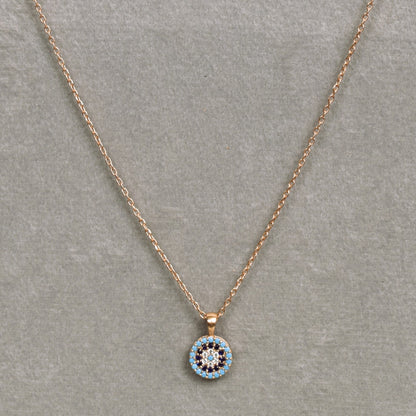 Evil Eye Rose gold Necklace