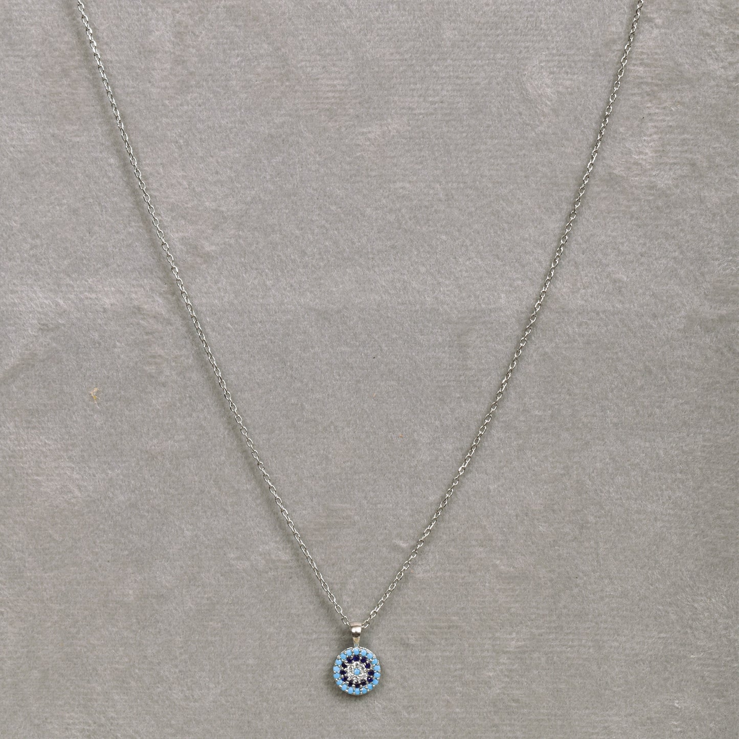 Evil Eye Silver Necklace