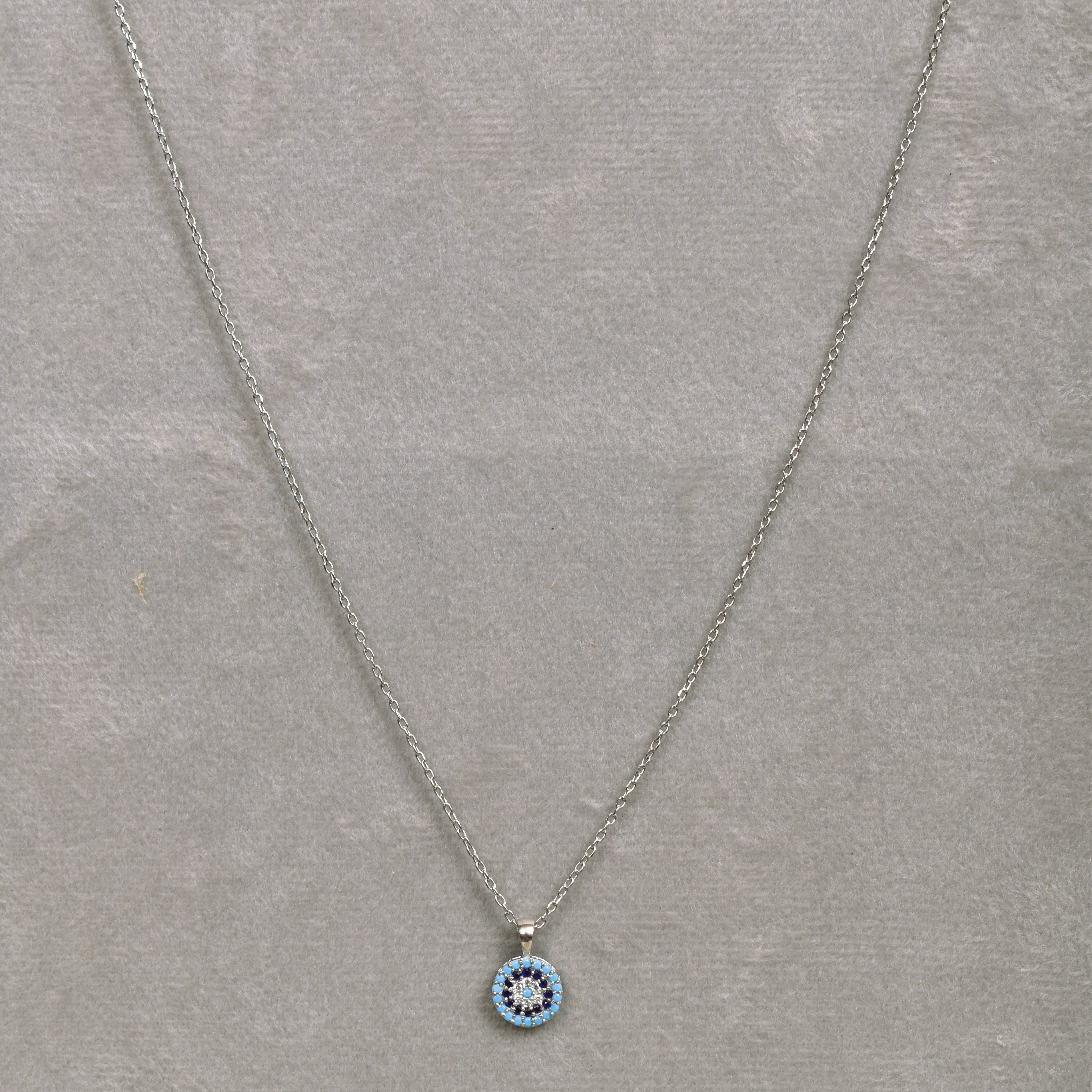 Evil Eye Silver Necklace