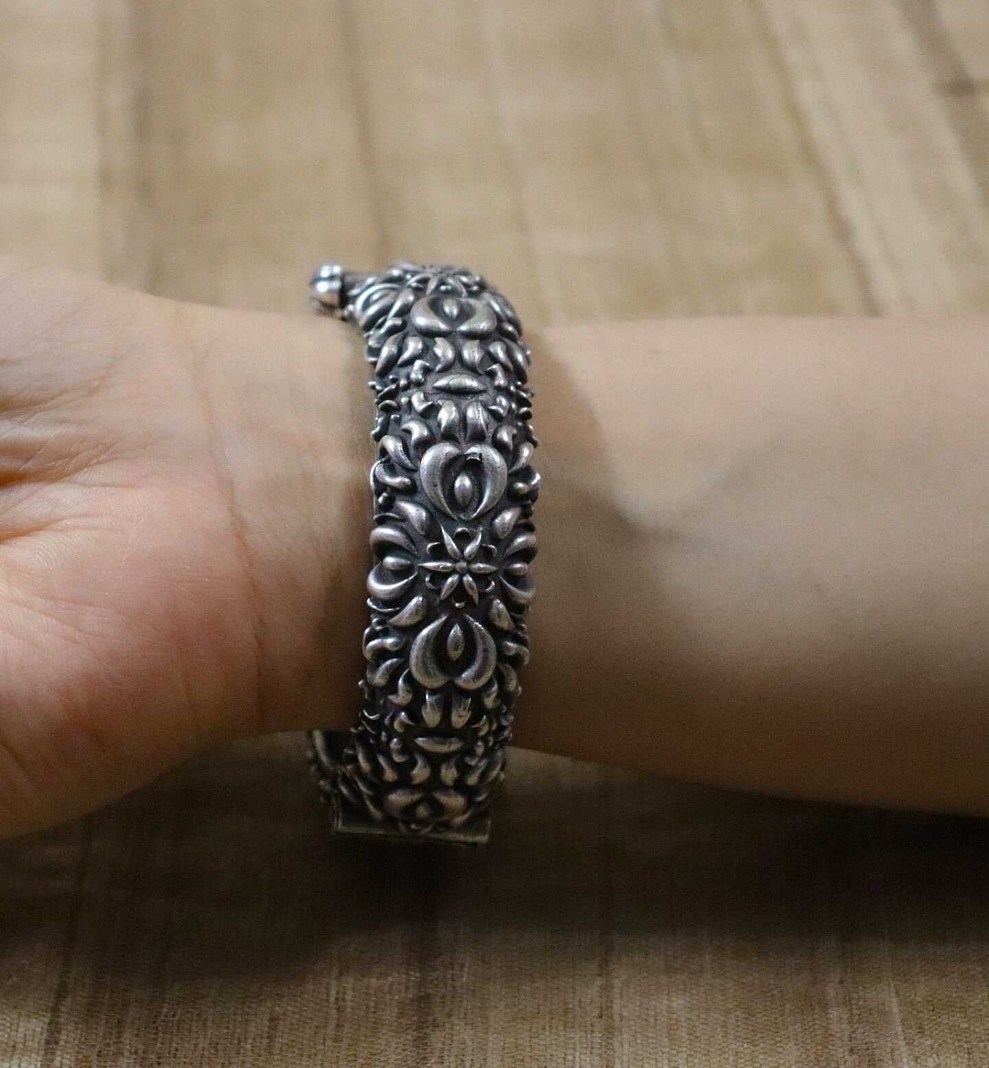Oxidized Silver Ethnic Bangles