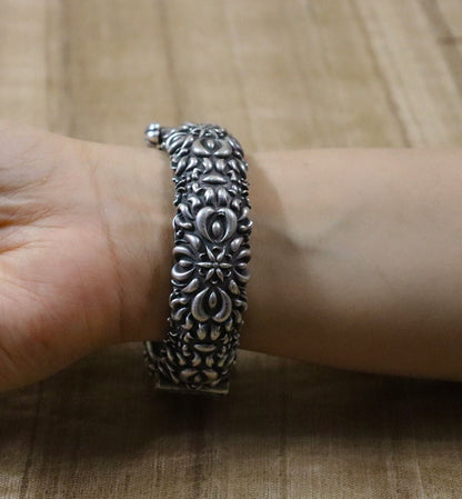 Oxidized Silver Ethnic Bangles